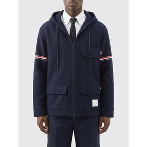 Thom Browne Coat Men Navy